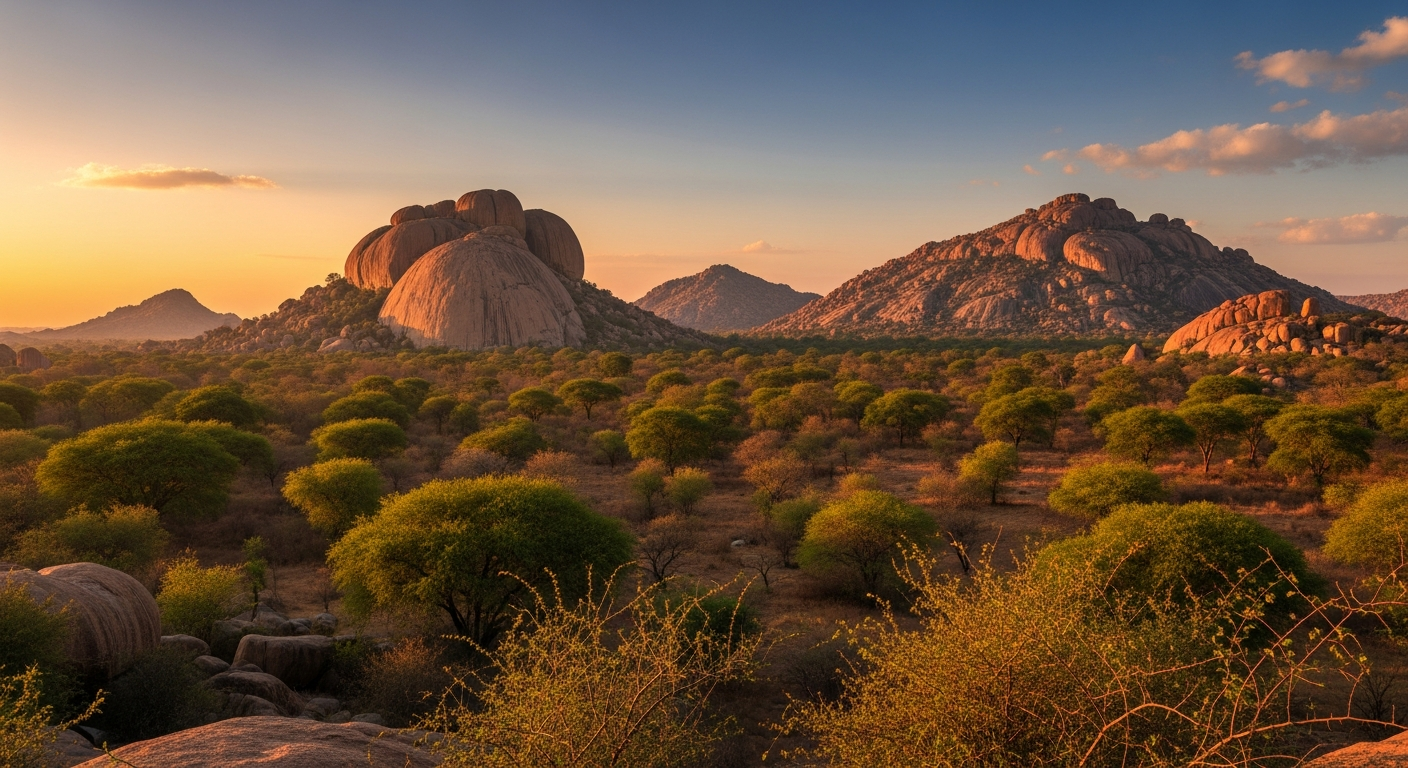 Jawai landscape aerial view